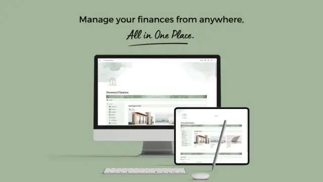 Aesthetic personal finance screenshot 1