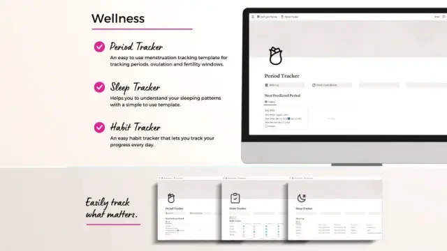 Aesthetic self care planner screenshot 3