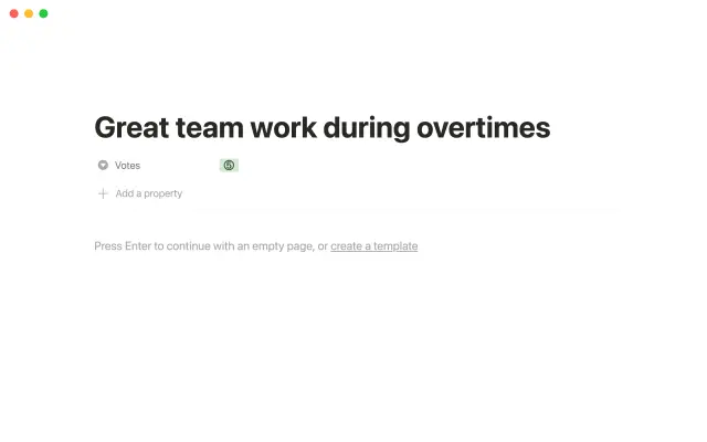 Agile retrospective screenshot 2
