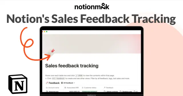 Notion's sales feedback tracking screenshot 1