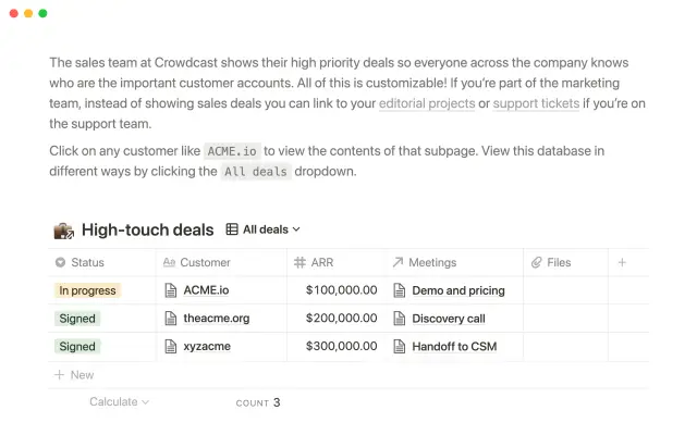 Team dashboard screenshot 3