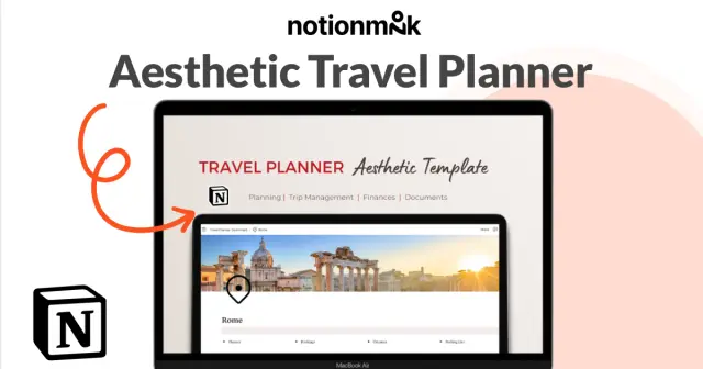Aesthetic travel planner screenshot 1