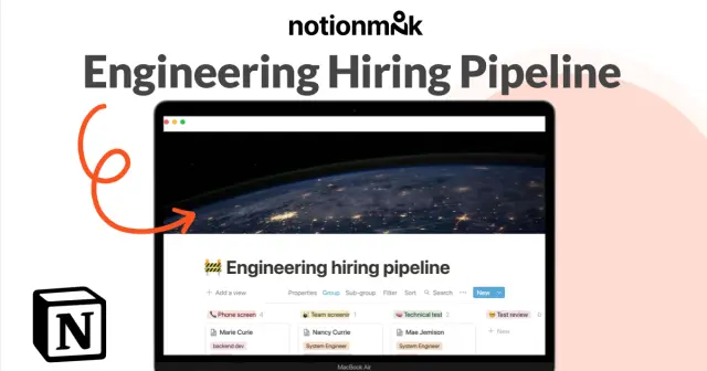 Engineering hiring pipeline screenshot 1