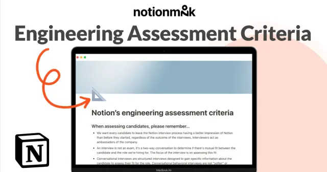 Engineering assessment criteria screenshot 1