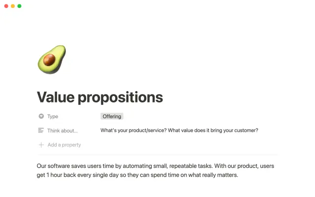 Business model canvas screenshot 3