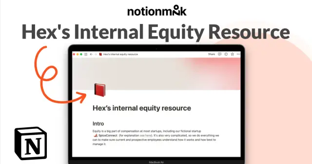 Hex's internal equity resource screenshot 1