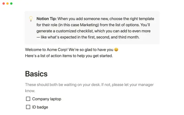 New hire onboarding screenshot 3