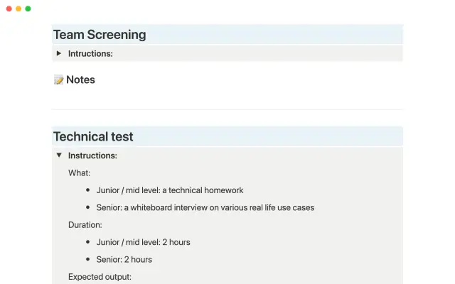 Engineering hiring pipeline screenshot 4