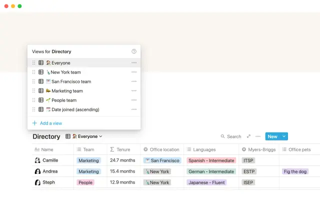 People directory screenshot 2