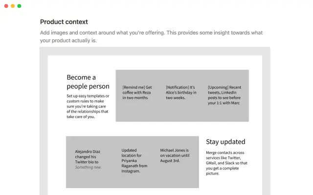 Merci Grace's landing page screenshot 3