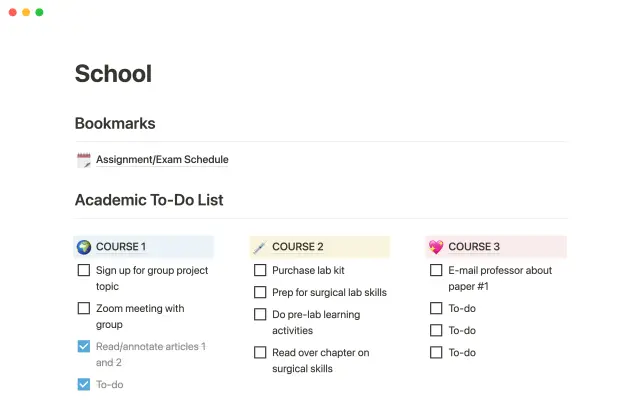 Student dashboard screenshot 3