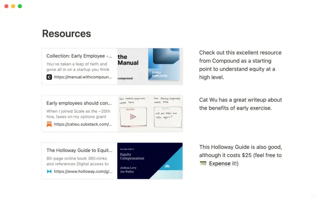 Hex's internal equity resource screenshot 4