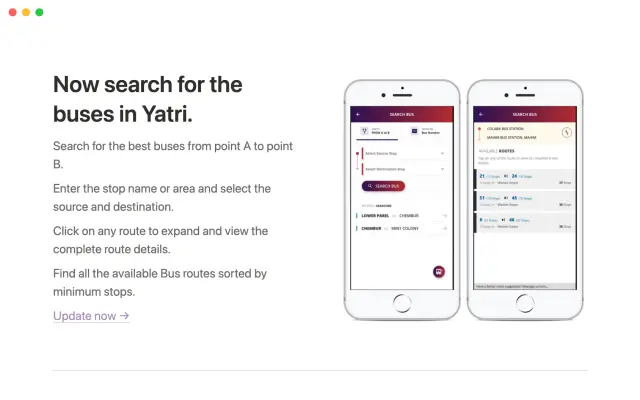 Yatri’s what’s new update screenshot 2