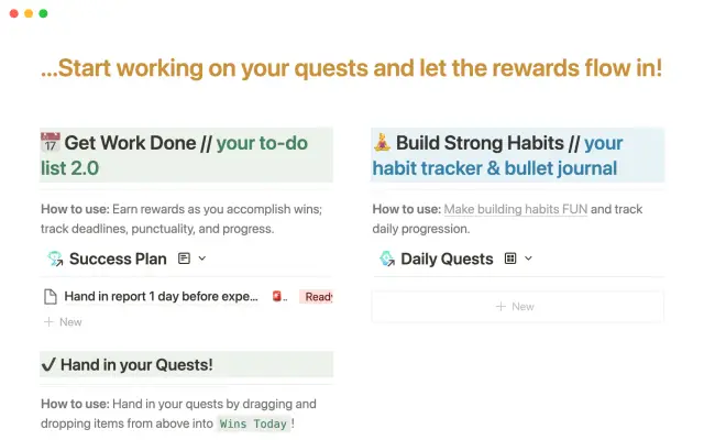 Gamification productivity project screenshot 4