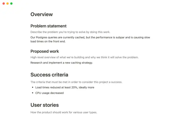 Notion.so Roadmap screenshot 2