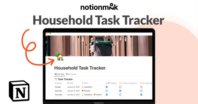 Household task tracker screenshot 1