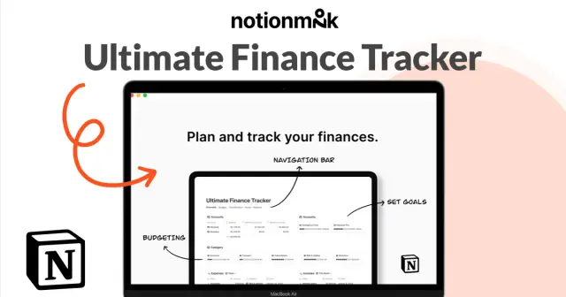 Ultimate finance tracker dashboard screenshot 1