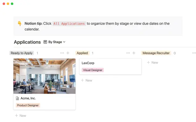 Job application tracker screenshot 2