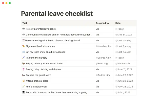 Babysitting checklist screenshot 3