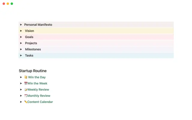 Planning templates screenshot 4