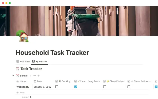 Household task tracker screenshot 3