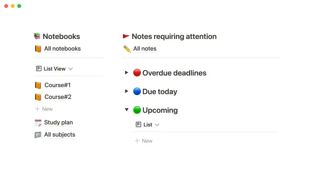 Study dashboard screenshot 3