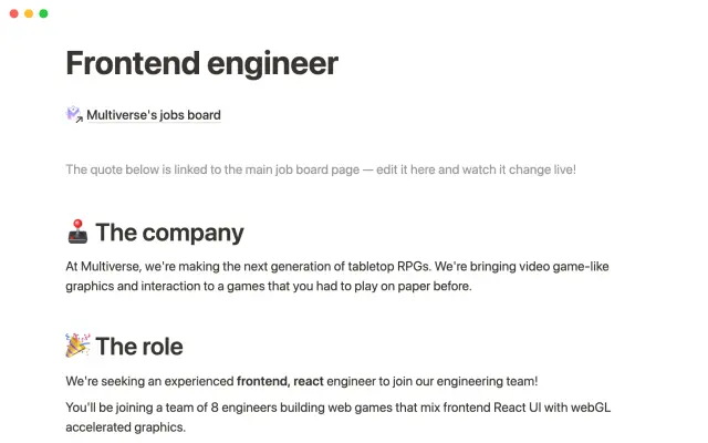 Multiverse's job board screenshot 4