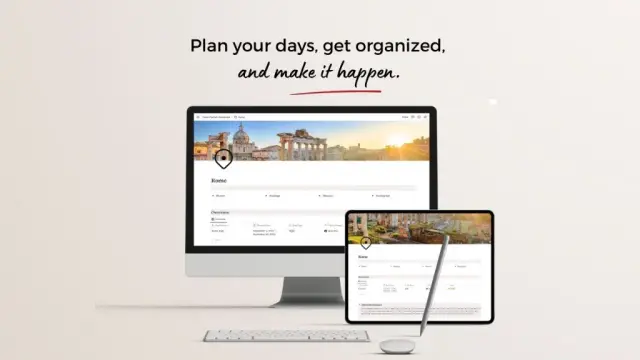 Aesthetic travel planner screenshot 2