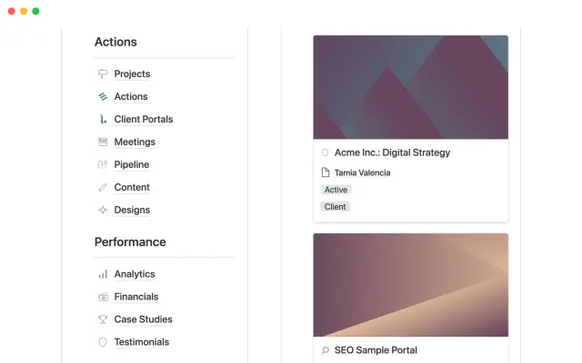 Digital marketing agency OS screenshot 3