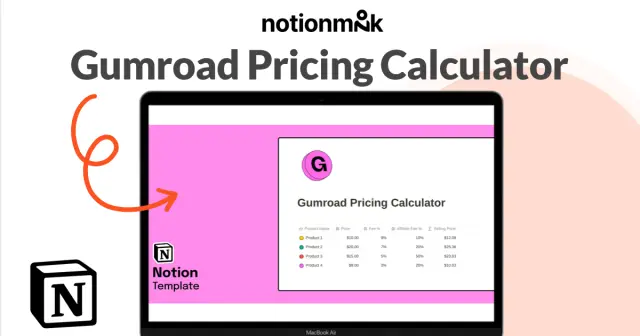 Gumroad pricing calculator screenshot 1