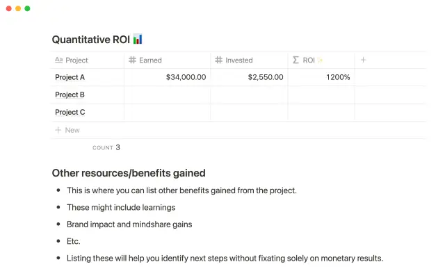 ROI calculator screenshot 3