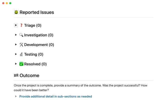 Development project roadmap screenshot 1