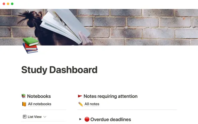 Study dashboard screenshot 4