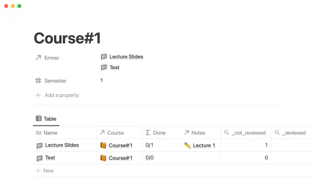 Study dashboard screenshot 2