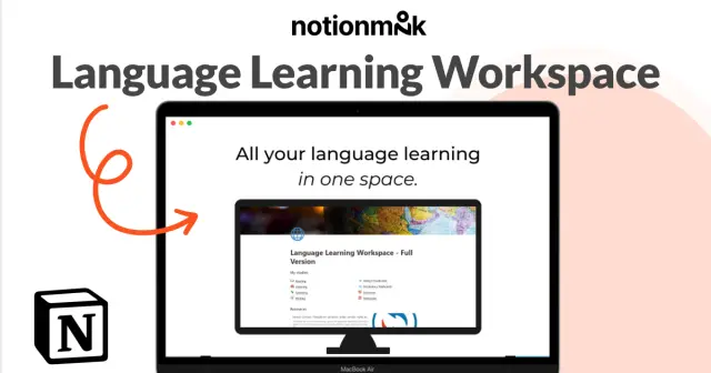 Language learning workspace screenshot 1