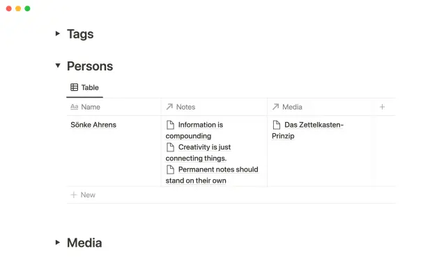 Zettelkasten knowledge management screenshot 2