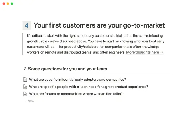 Merci Grace's zero to one framework screenshot 2