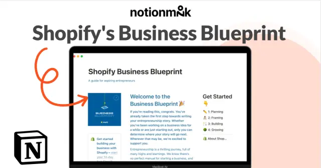Shopify's business blueprint screenshot 1