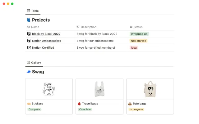 Notion's swag screenshot 4