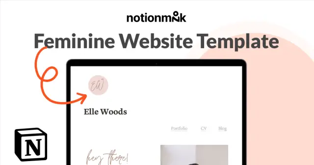 Feminine website screenshot 1