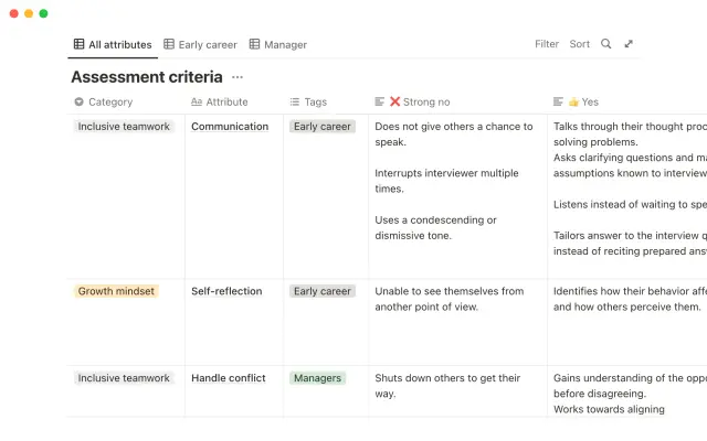 Engineering assessment criteria screenshot 4