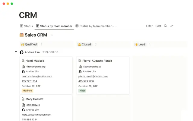 Hotswap's CRM screenshot 4